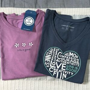 Life is Good shirts-size Medium